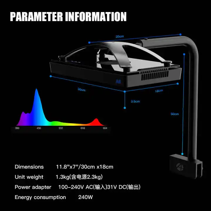 Lampu LED Akuarium Profesional - Marine Aquarium Led Lights ulasan dan harga
