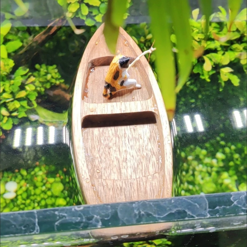 Perahu Kayu Buatan Tangan Mode - Aquarium Marina ulasan dan harga