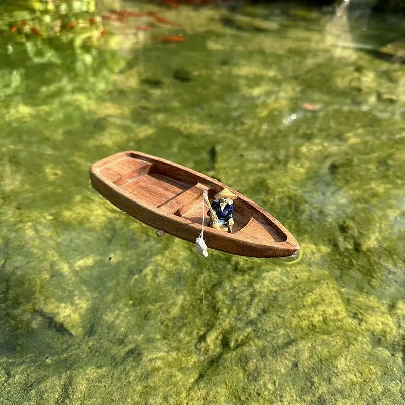 Perahu Kayu Buatan Tangan Mode - Aquarium Marina ulasan dan harga