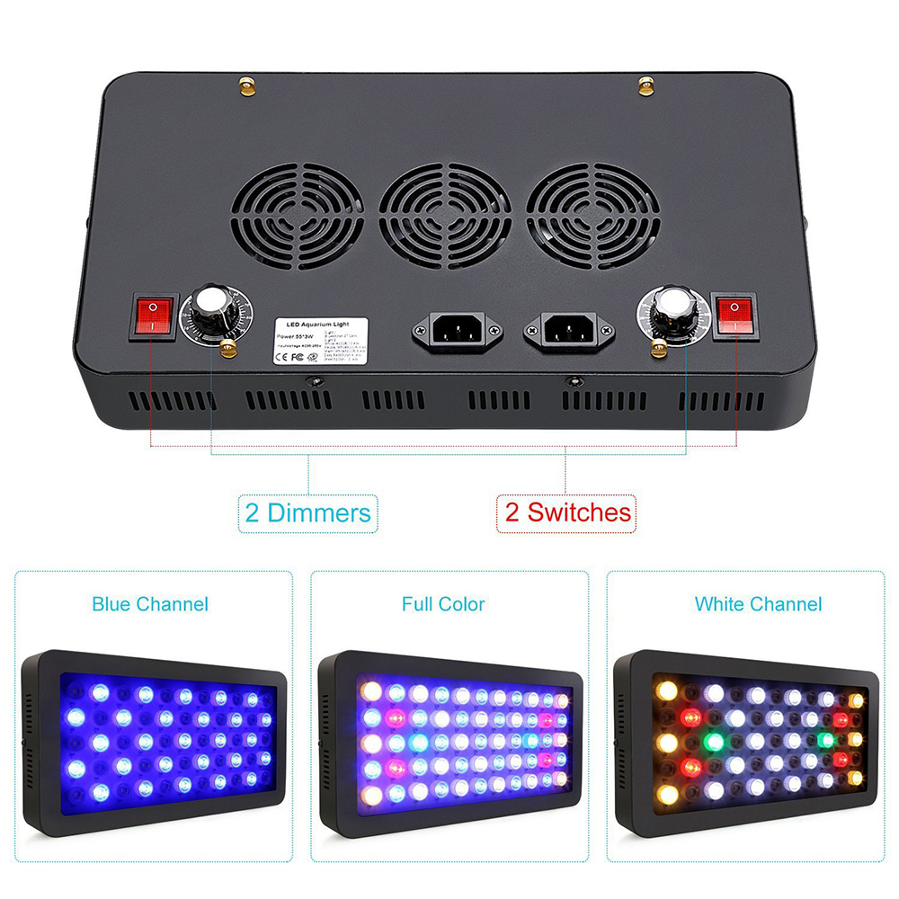 Lampu akuarium LED 165W, lampu - Marine Aquarium Led Lights ulasan dan harga