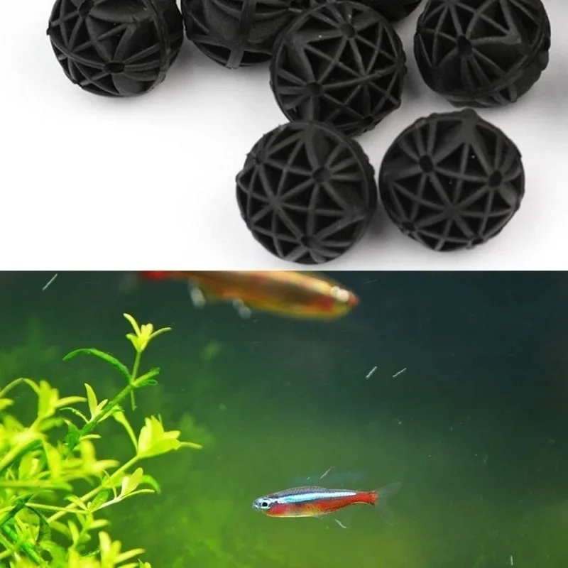 20Pcs Bola Bio Filter Akuarium - Aquarium Marine Filter ulasan dan harga