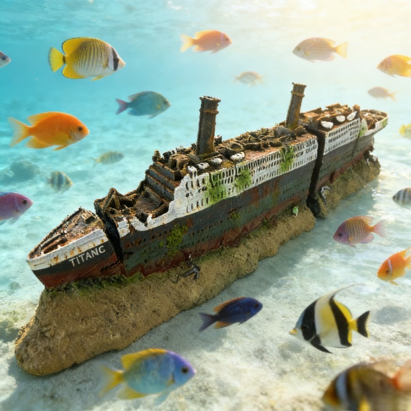 Dekorasi Akuarium Kapal Tengge - Aquarium Marina ulasan dan harga